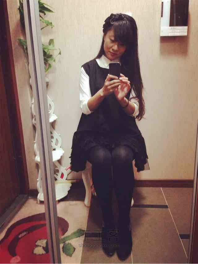 流苏款拼接毛呢马甲 第20步