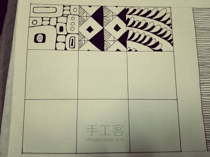 禅绕画基础图案（六） 第13步