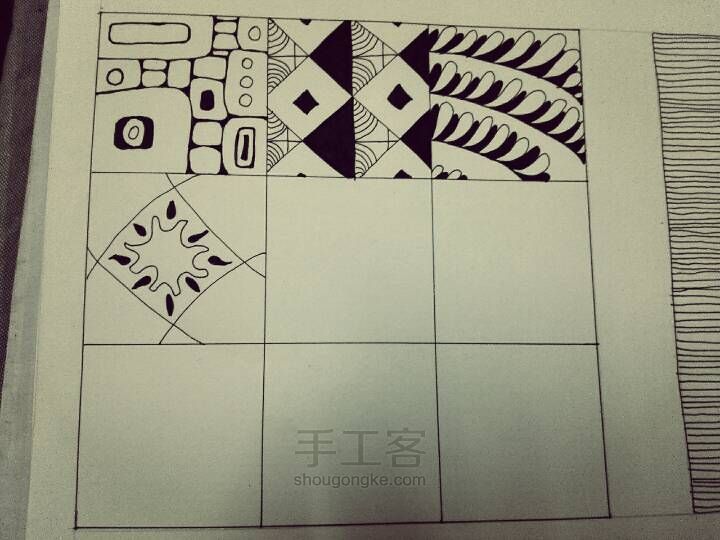 禅绕画基础图案（六） 第15步