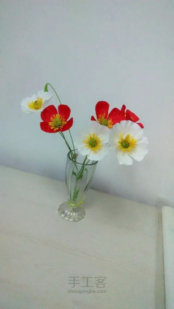 纸罂粟花的制作 第20步