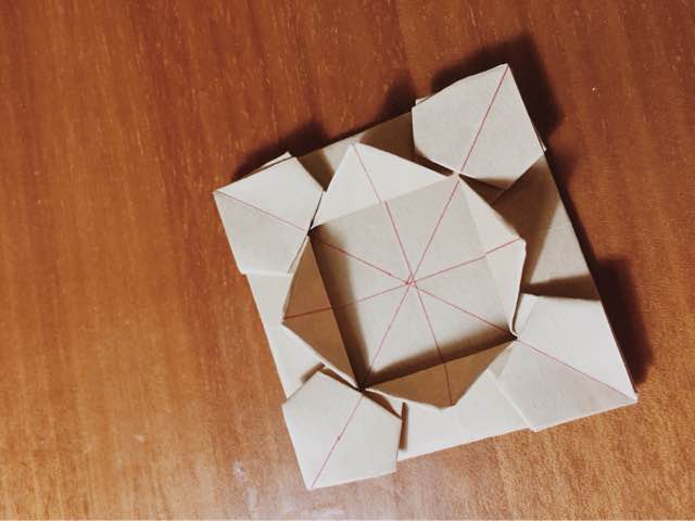 折纸花篮 第12步