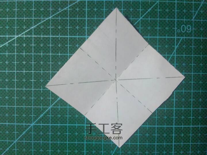 【原创教程】折纸风铃之基础形 第2步
