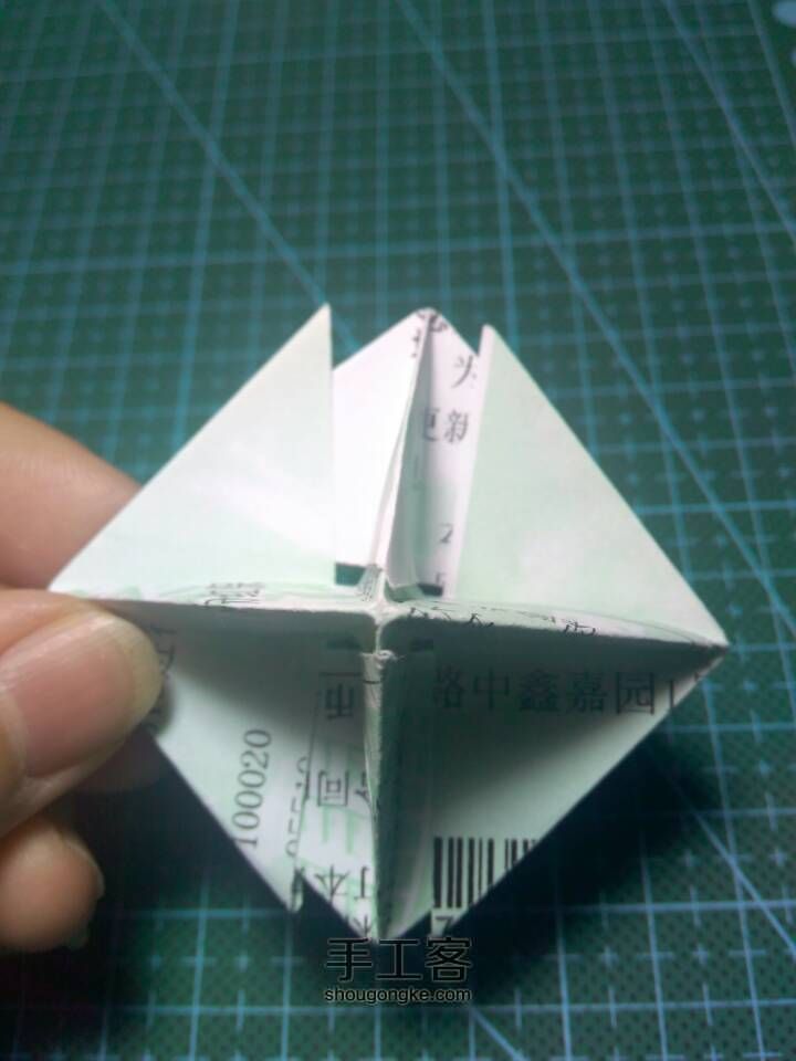 【原创教程】折纸风铃之基础形 第11步
