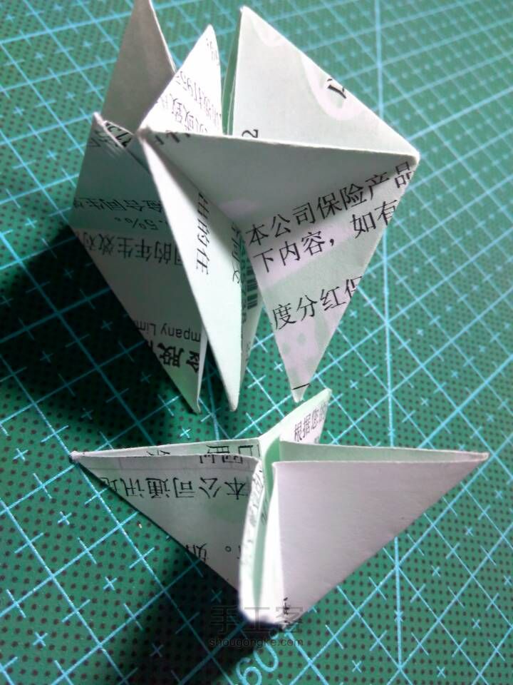 【原创教程】折纸风铃之基础形 第8步