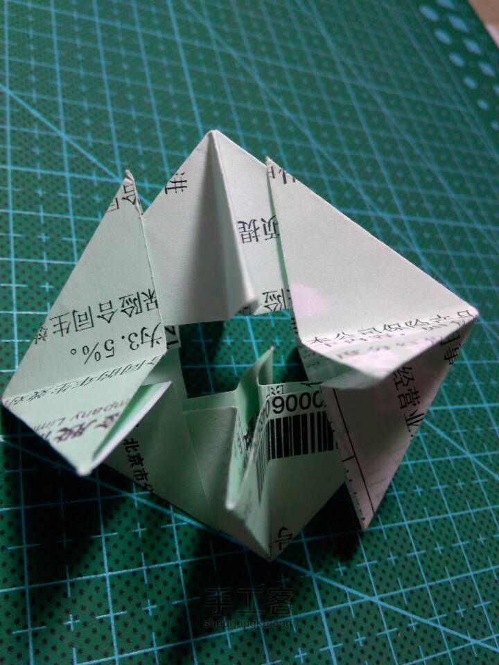 【原创教程】折纸风铃之基础形 第7步