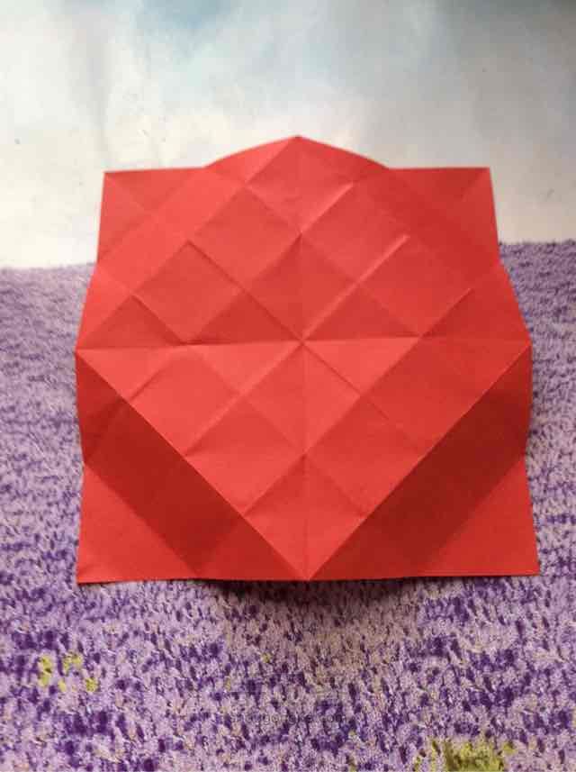 四格折纸收纳盒制作教程 第12步