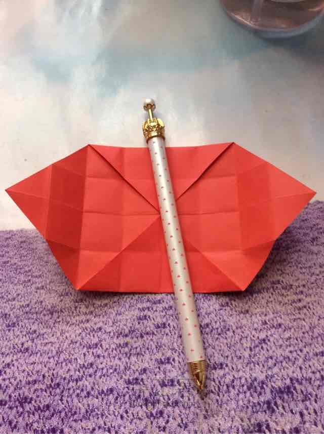 四格折纸收纳盒制作教程 第13步
