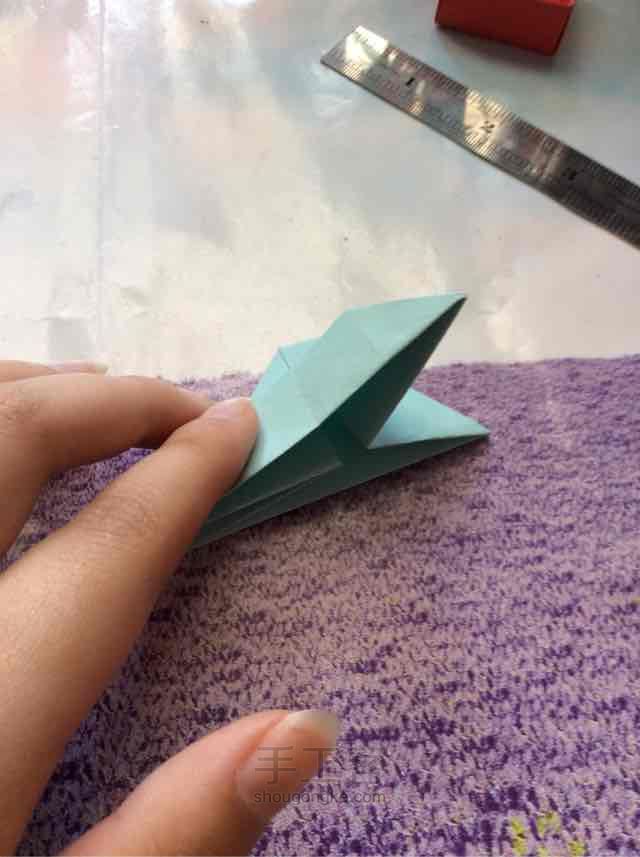 四格折纸收纳盒制作教程 第29步