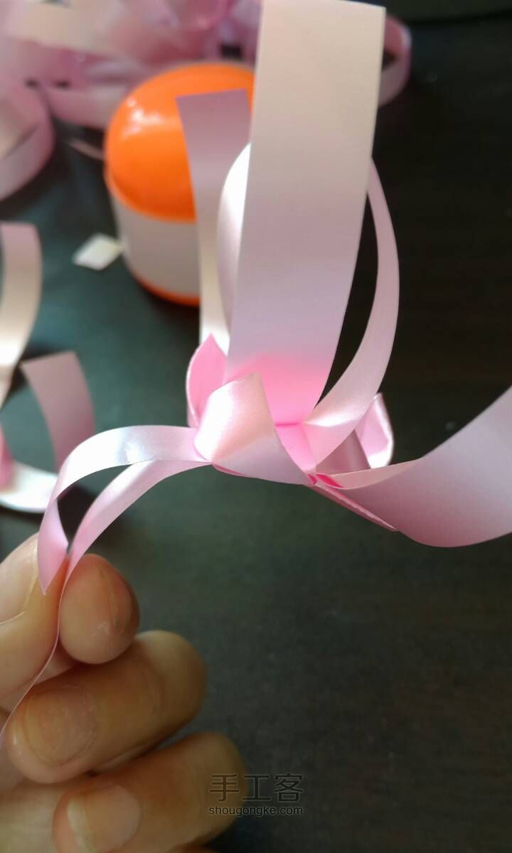 彩带编织———粉红色的爱心 第9步