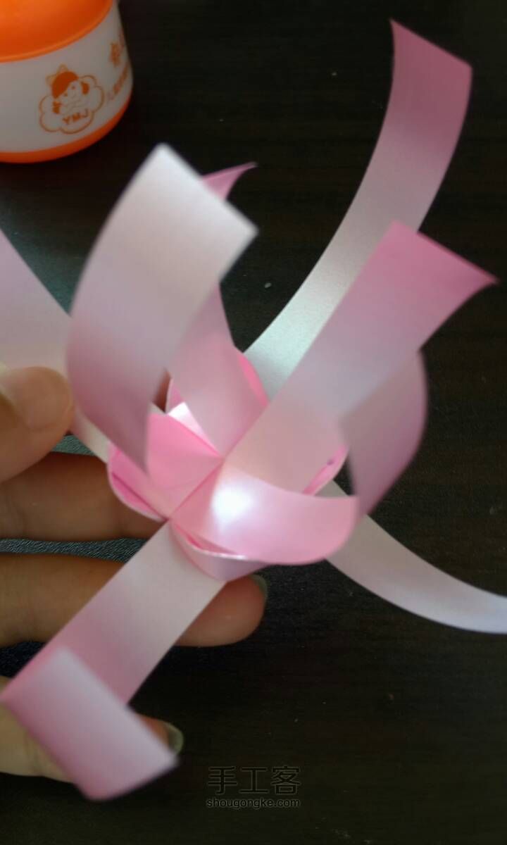 彩带编织———粉红色的爱心 第7步