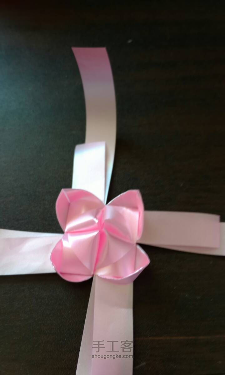 彩带编织———粉红色的爱心 第11步