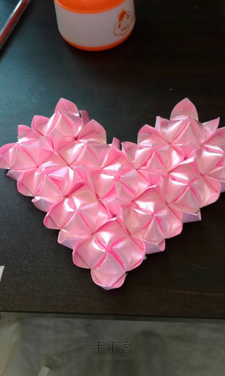 彩带编织———粉红色的爱心 第15步