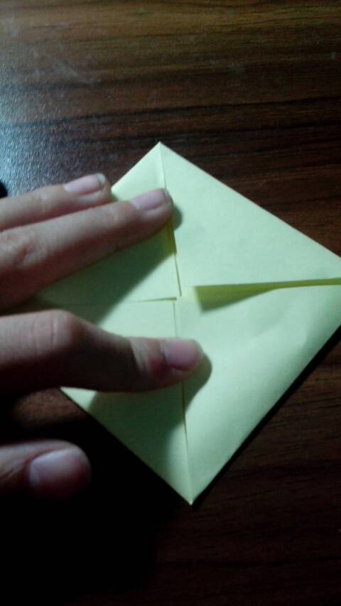 折纸 荷花 第3步