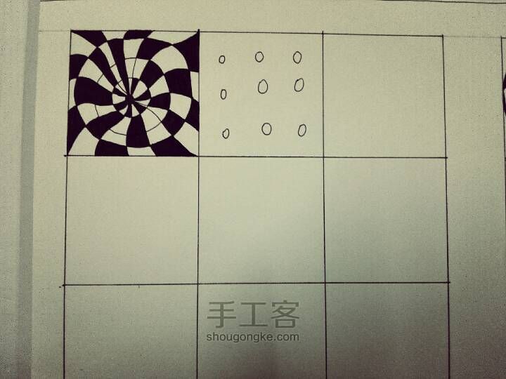 禅绕画基础图案（九） 第6步