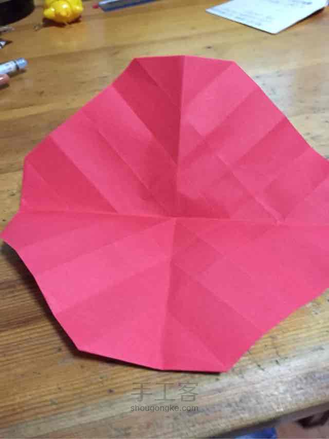 折纸 玫瑰 第9步