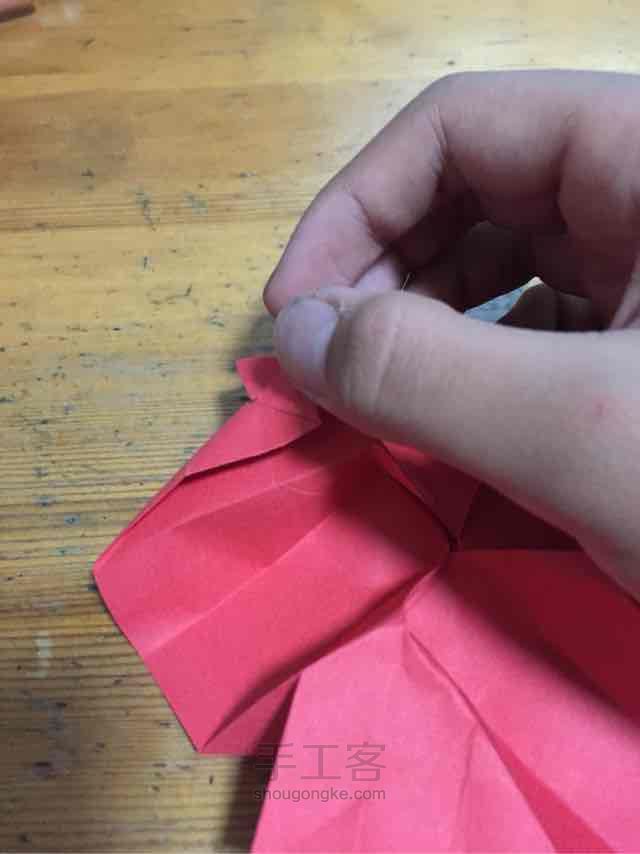 折纸 玫瑰 第28步