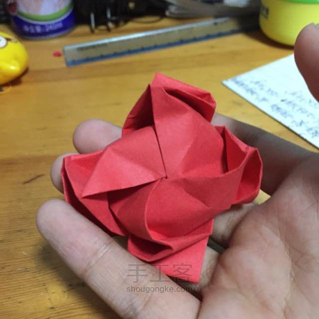 折纸 玫瑰 第36步