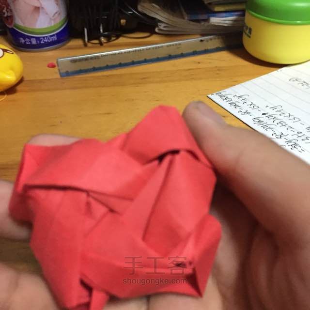 折纸 玫瑰 第35步