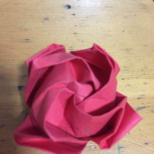 折纸 玫瑰 第37步