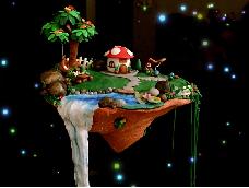 第一次从电视里看到悬浮岛时就想，仙境，太美了！！！
在一个手工圈里看到有人做了粘土悬浮岛，觉得这个创意实在是棒极了，我必须也要有一个自己的悬浮岛！