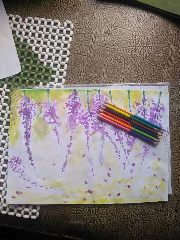紫藤花的画法 第5步