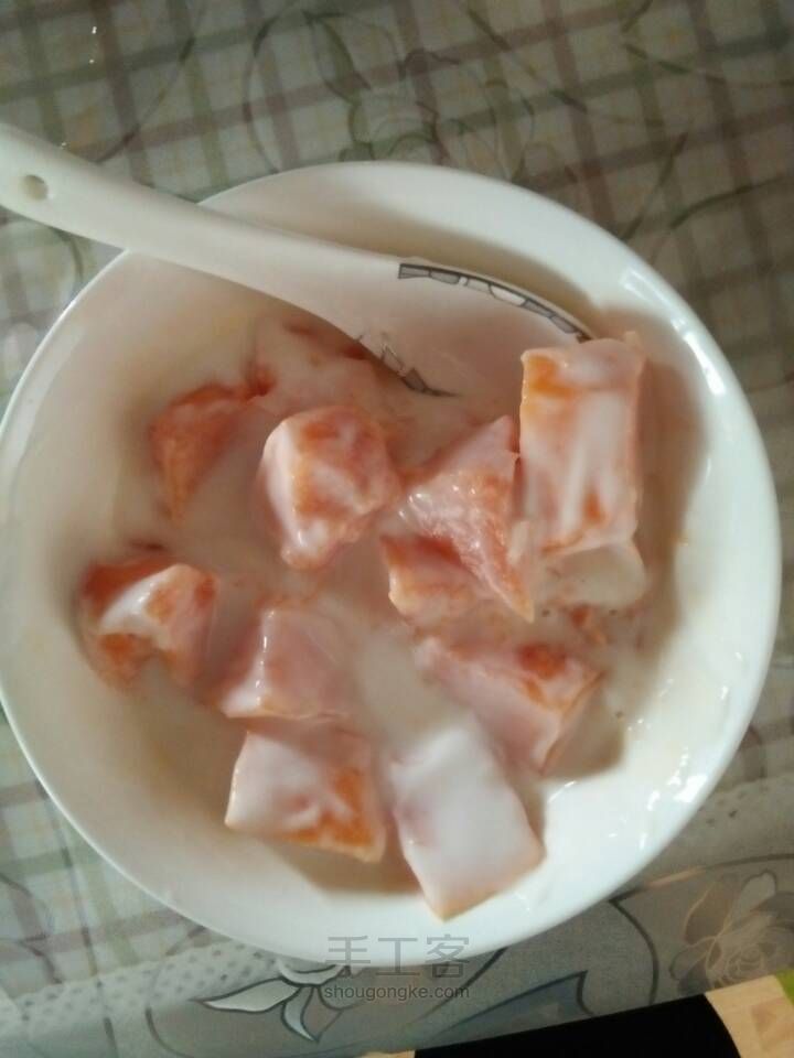 美味木瓜酸奶 第7步
