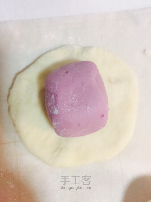 紫薯开花馒头 第2步