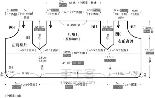 嫩粉色的半袖小开衫 第1步