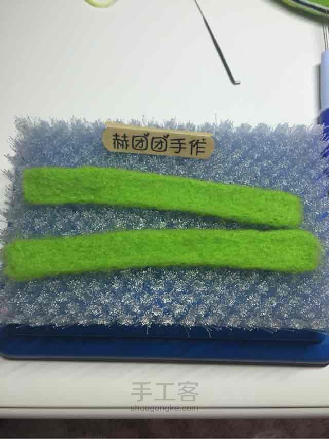 国安logo足球定制羊毛毡吊牌为喜欢的人做一个他爱的标志~~ 第11步
