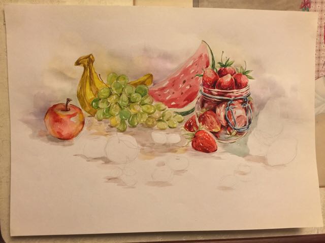 水彩水果🍉 第16步