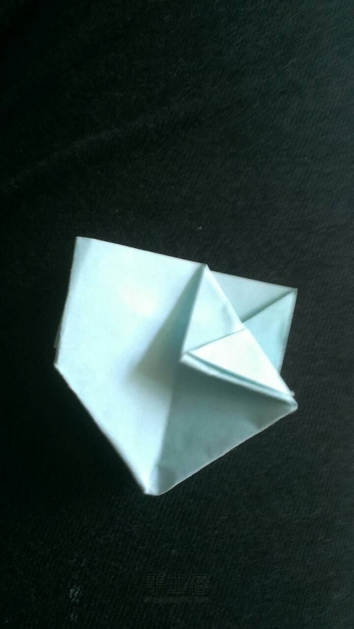 简单折纸玫瑰 第10步