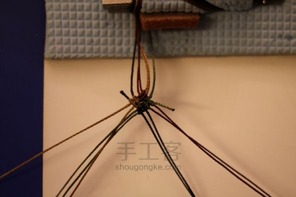手绳 编织教程 第7步