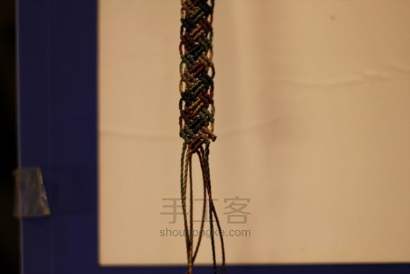手绳 编织教程 第12步