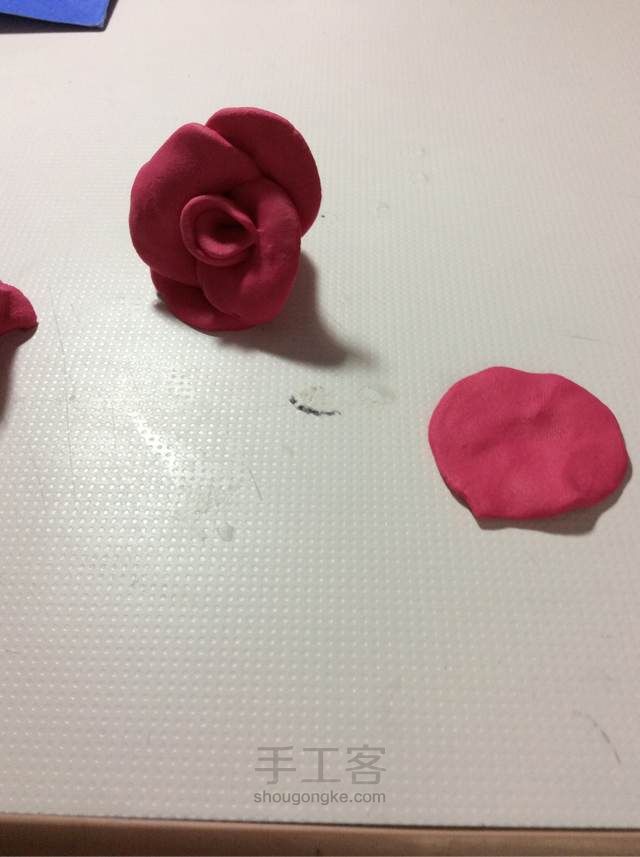 粘土花 第4步