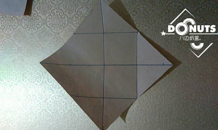 八边纸盒折纸教程 第3步