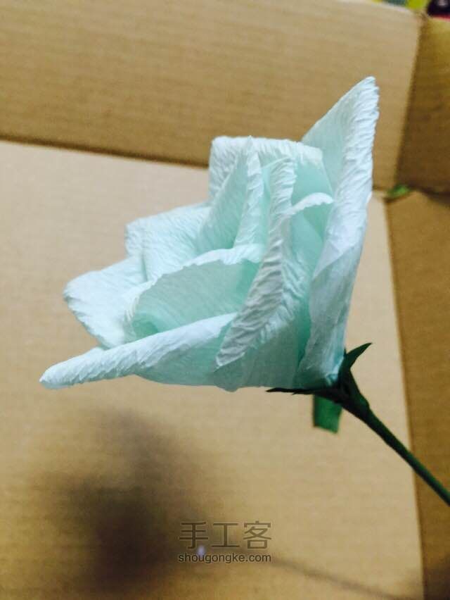 超逼真的纸藤玫瑰花 都什么年代了还在做川崎玫瑰？ 第30步
