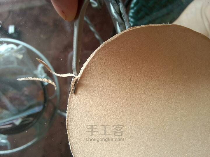 一個酒紅色零錢包的做法 第5步