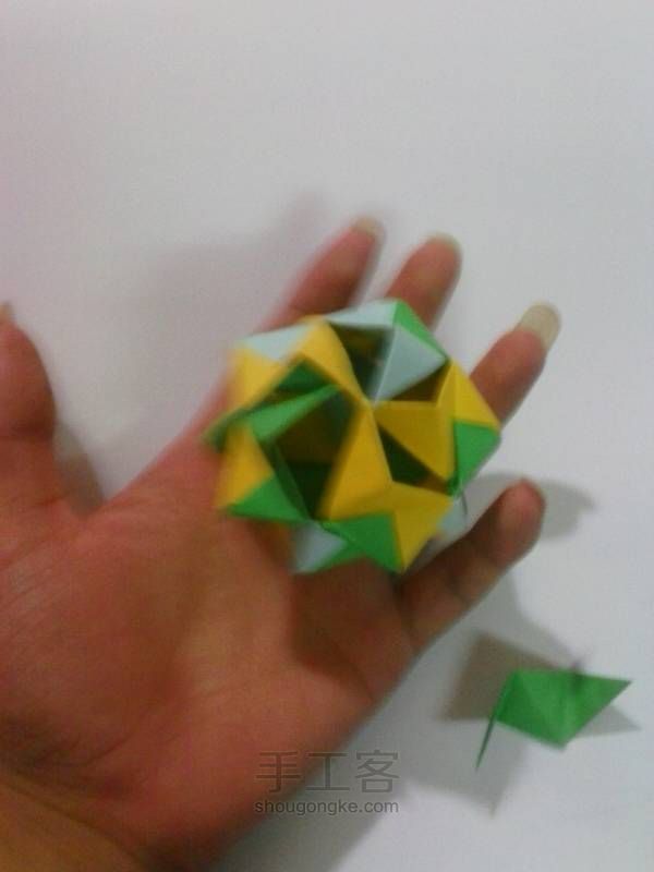 折纸 花球 第32步