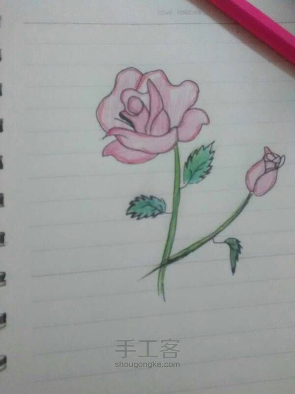 简单玫瑰花的画法（转） 第11步