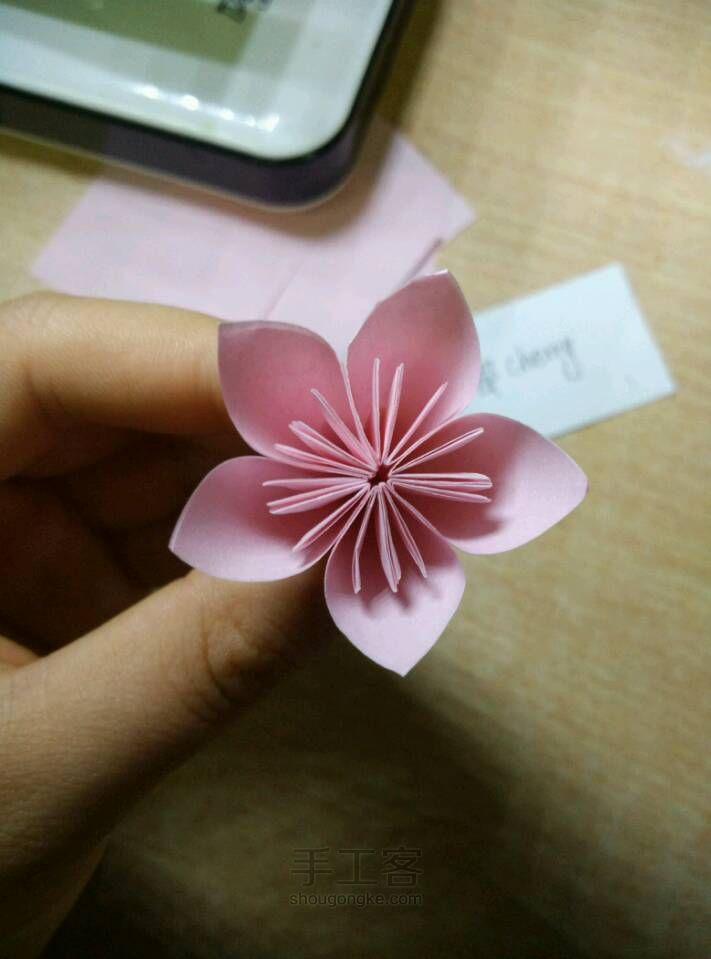 🌸樱花折纸超详细教程—人人都能学会哦 第24步