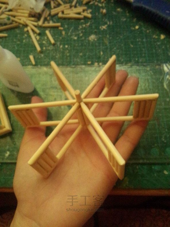 一次性筷子风车教程 第10步