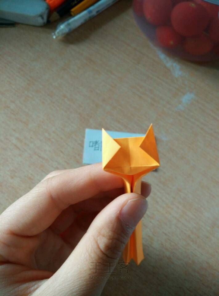 超详细折纸性感小猫教程 第26步