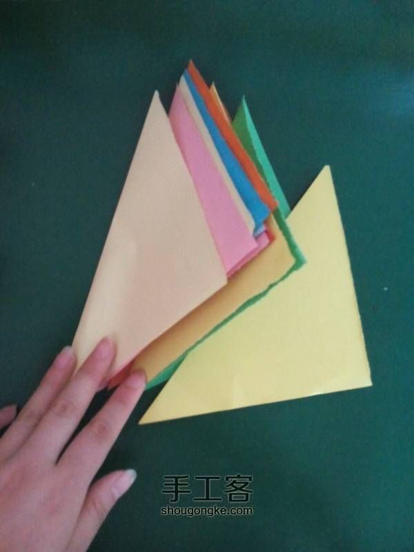 创意的折纸灯笼 第1步