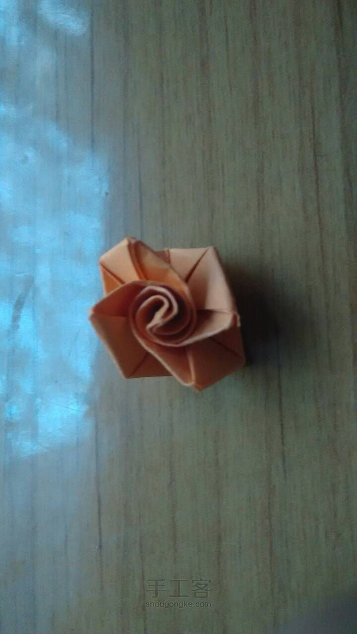 简易折纸玫瑰 第15步