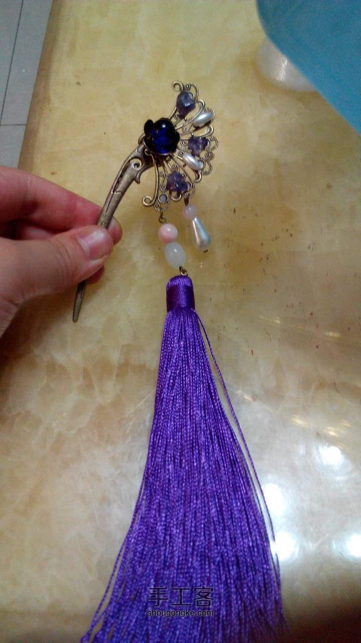 【紫凰】古风书签(成品可购) 第11步