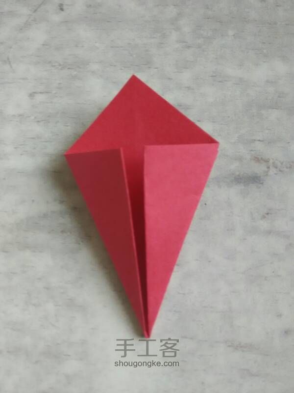 折纸制作:百合花 第2步