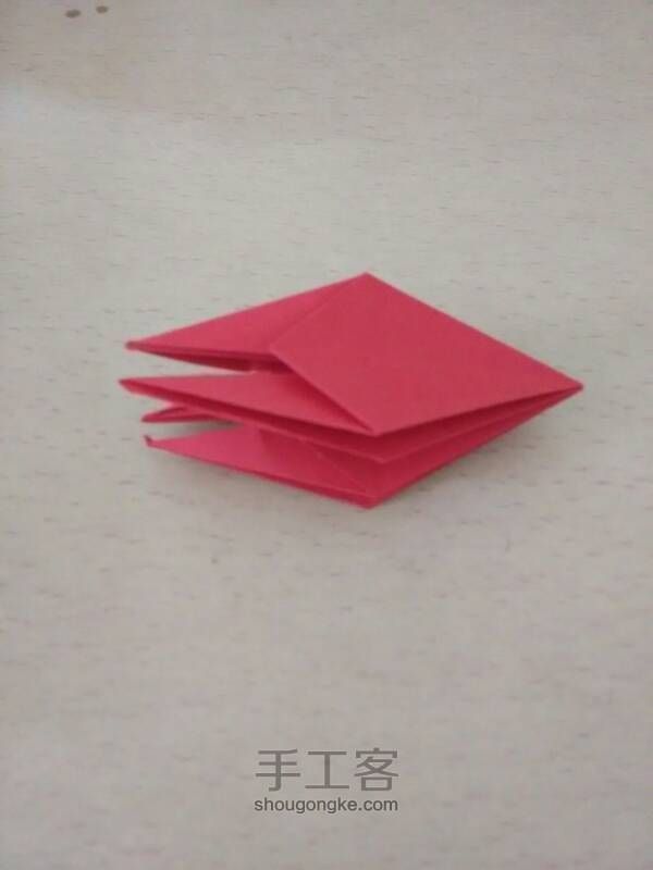 折纸制作:百合花 第5步
