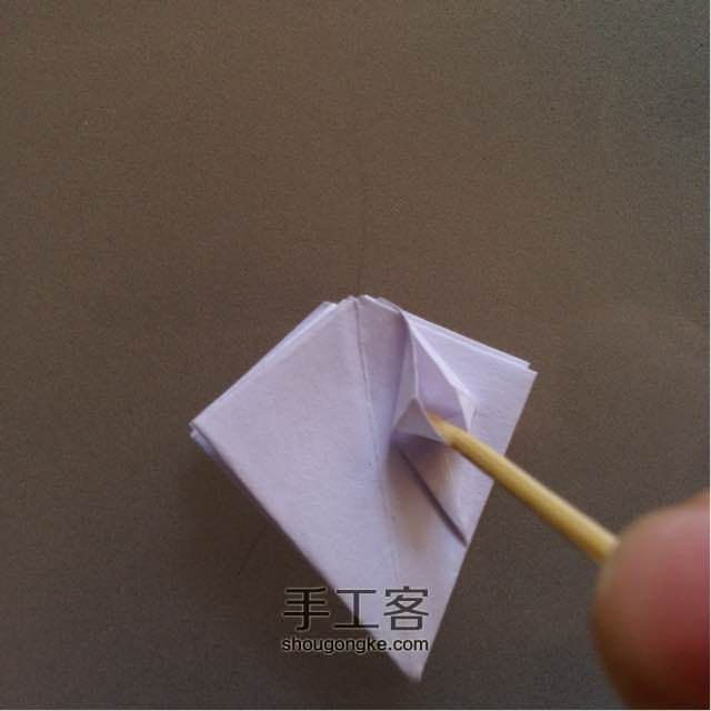 清新淡雅的折纸铃兰 第11步