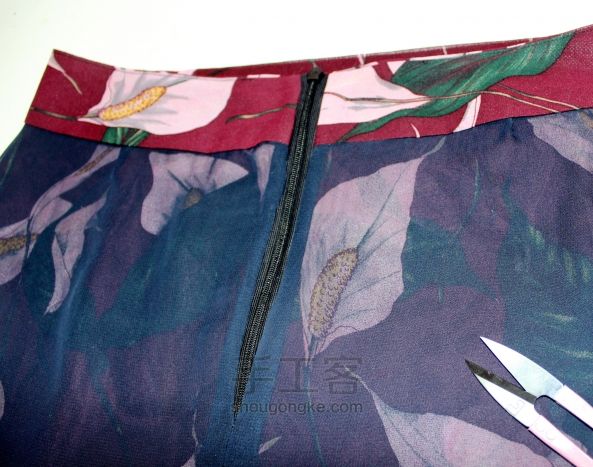 雪纺、纱等面料的缝纫（鱼尾裙的制作） 第21步