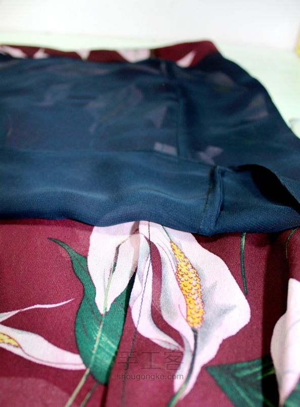 雪纺、纱等面料的缝纫（鱼尾裙的制作） 第22步